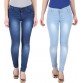 NGT Regular Women's Blue, Light Blue Jeans  (Pack of 2)